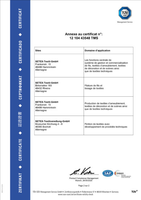 Setex ISO 14001-2015 Certificat until 2023-2