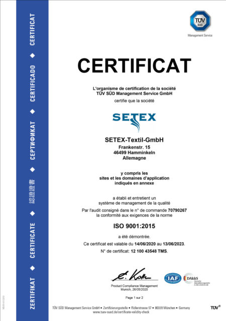 Setex ISO 9001-2015 Certficat until 2023-1
