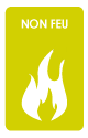 Picto coton gratte NON FEU