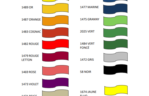 coloris maille drapeau